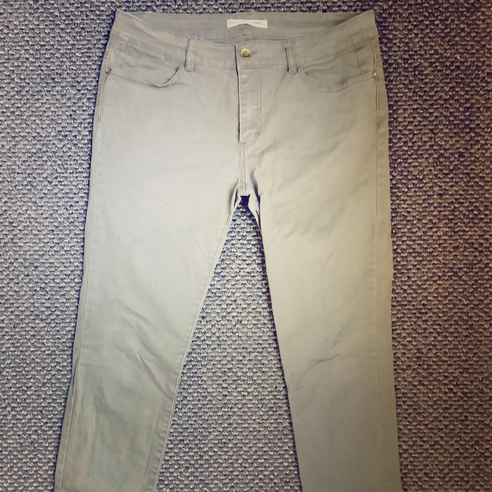 98% cotton green pant